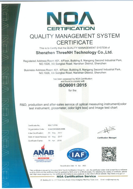 China Shenzhen ThreeNH Technology Co., Ltd. certificaciones