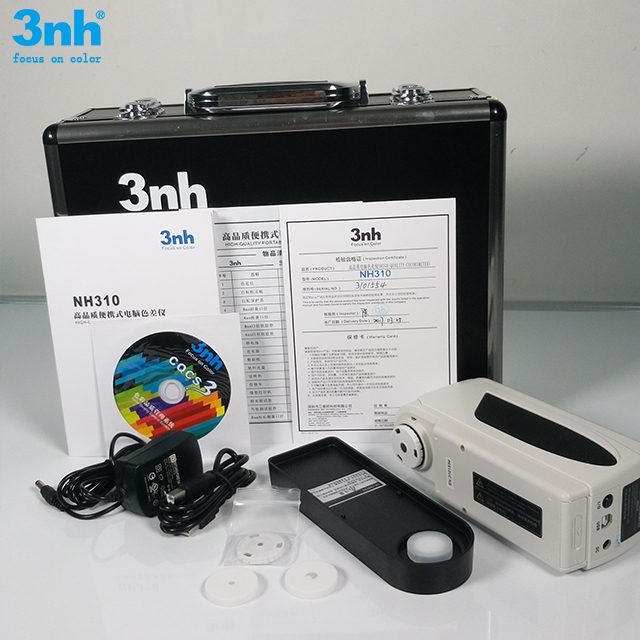 colorímetro portátil de la diferencia del color 3nh con la cámara de 8m m 4m m dos Apetures que localiza NH310
